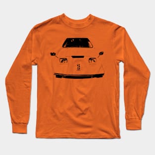 Bond Bug 1970s British classic car monoblock black Long Sleeve T-Shirt